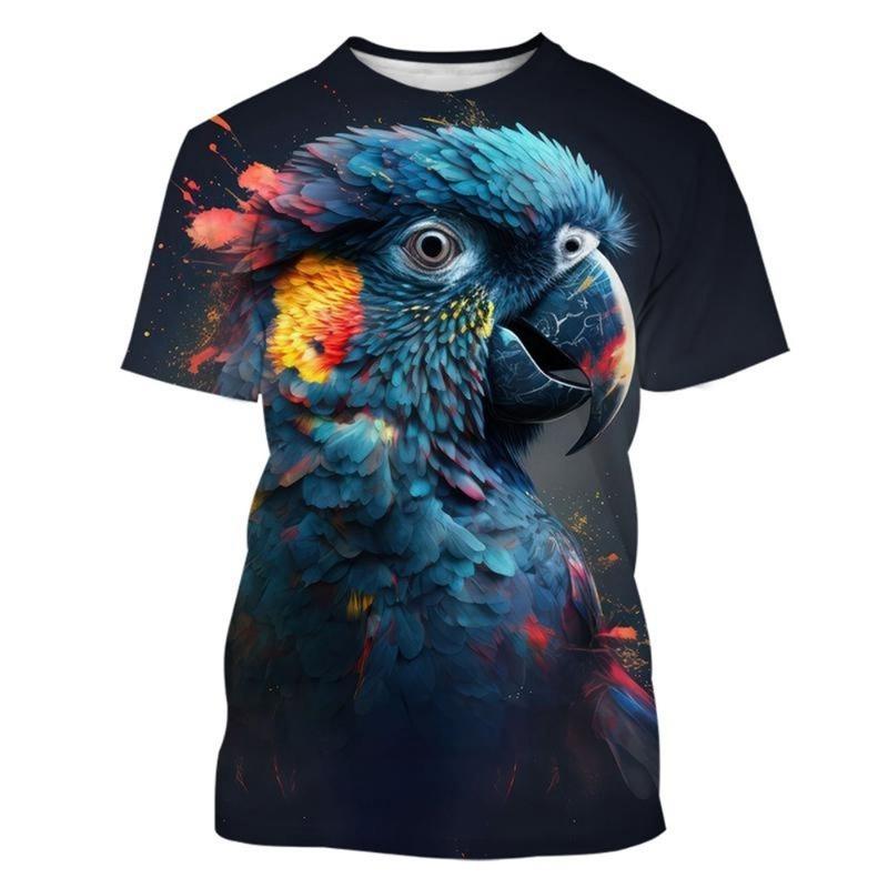 

Parrot 3d Printed T-Shirt Men s Woemen s Fashion Casual Cool T-Shirt Funny 6XL