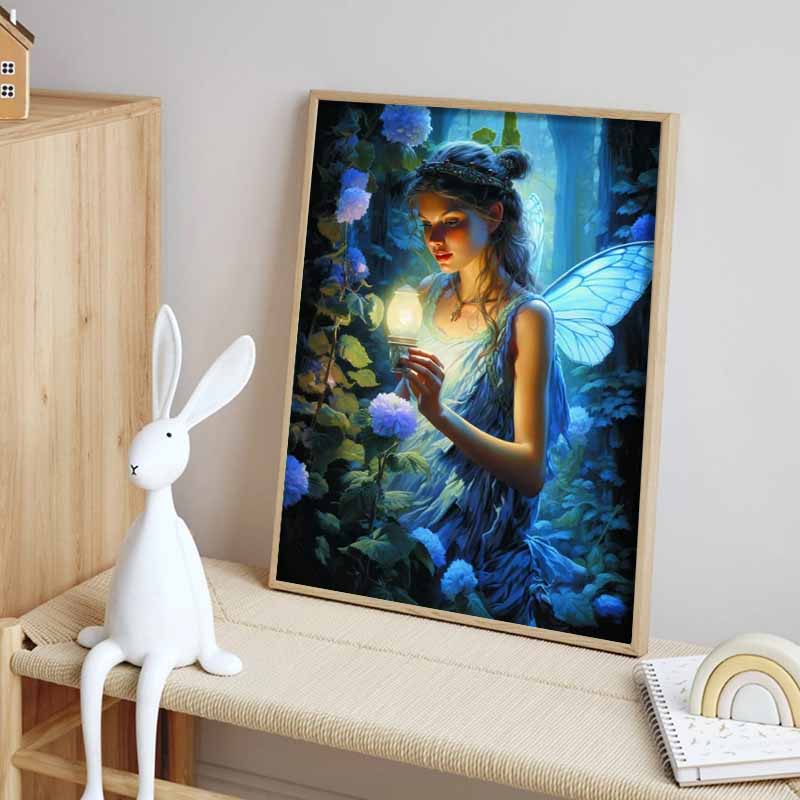 New Arrival 5D DIY Full Circle Diamond Painting "Girls in Flowers" Embroidery Cross Stitch Home Decor Gift