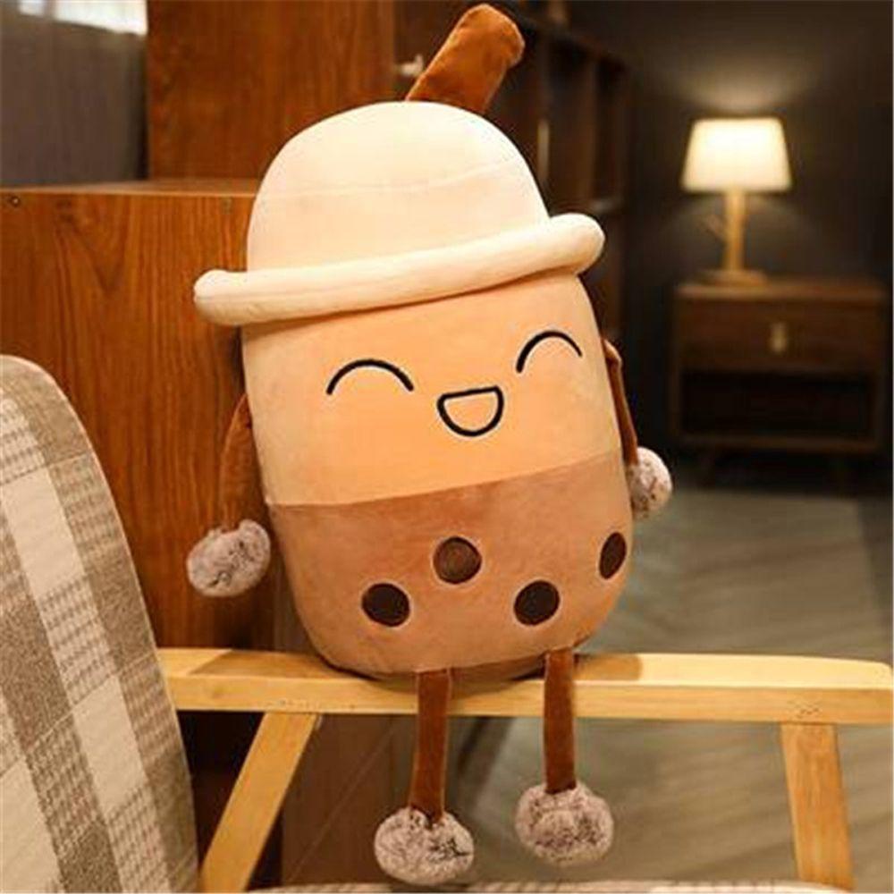 Decor Boba Cup Pillow Bubble Milk Tea Plushie Bubble Milk Tea Stuffed Doll Pearl MilkTea Plush Toys
