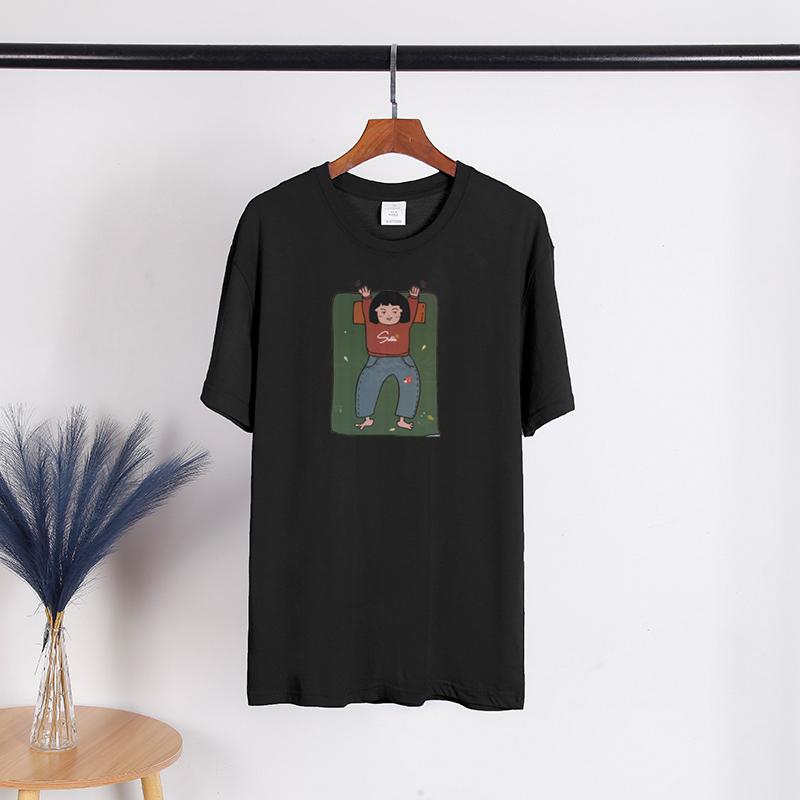 TWINFLAMES Kawaii Cartoon Print T Shirt Women Harajuku 90s Cute Women T-shirt Funny Streetwear Graphic Tops Female