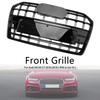 S6 Style Front Bumper Grille Grill Fit A6 S6 C7 2016-2018 Black