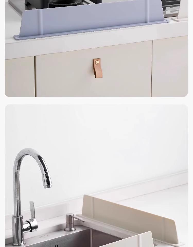 Silikon Mutfak Lavabosu Sıçrama Koruması: Geliştirilmiş Su Yalıtımı İçin Artırılmış Yükseklik ve Kalınlık