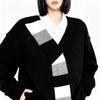 Women's 2026 Red V-Neck Thick Knit Sweater - New Year Winter Style