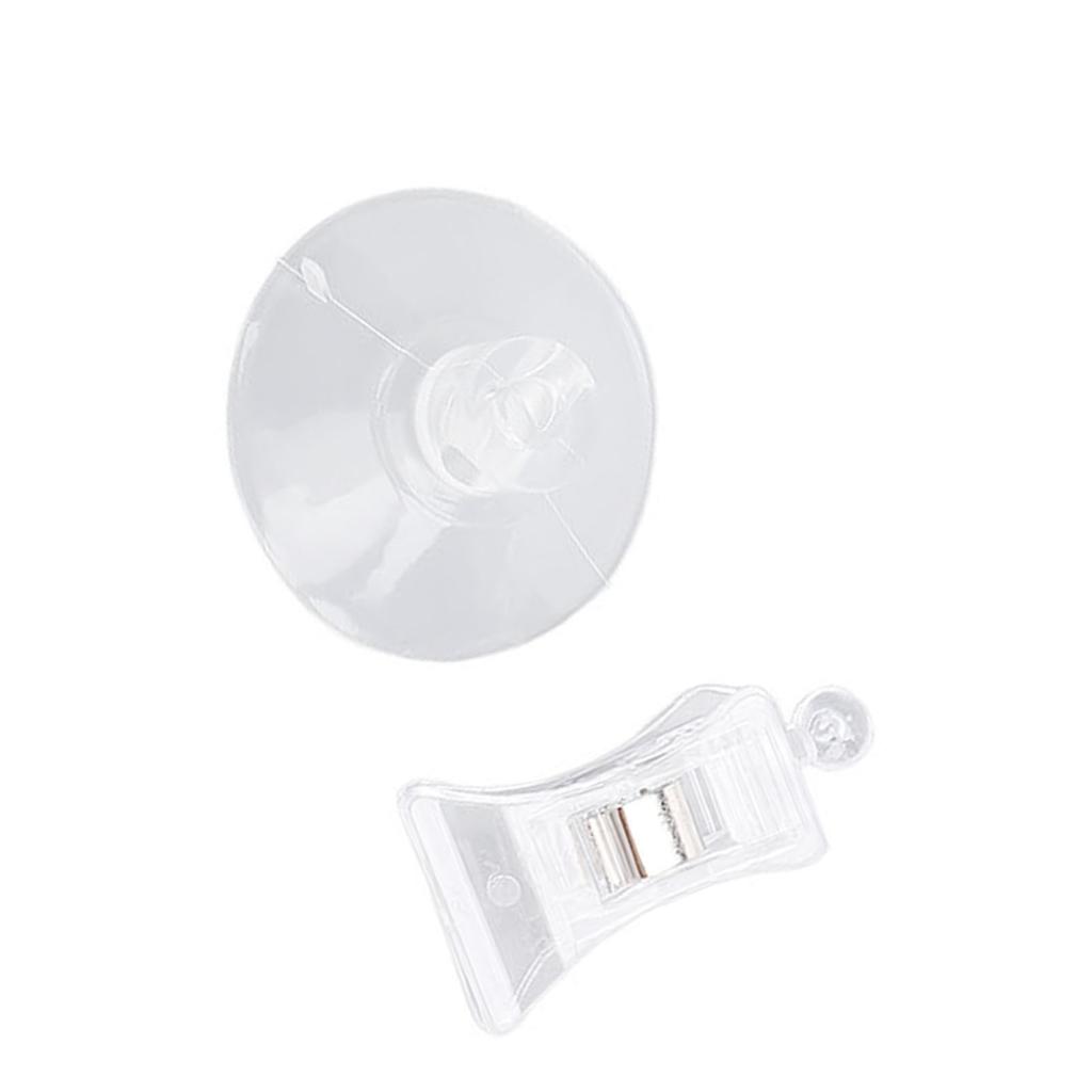 8pcs Suction Cup Clips Suction Cup Clamp Holder Advertising Suction Cup Clip for Nail Salon Supermarket Home Bathroom