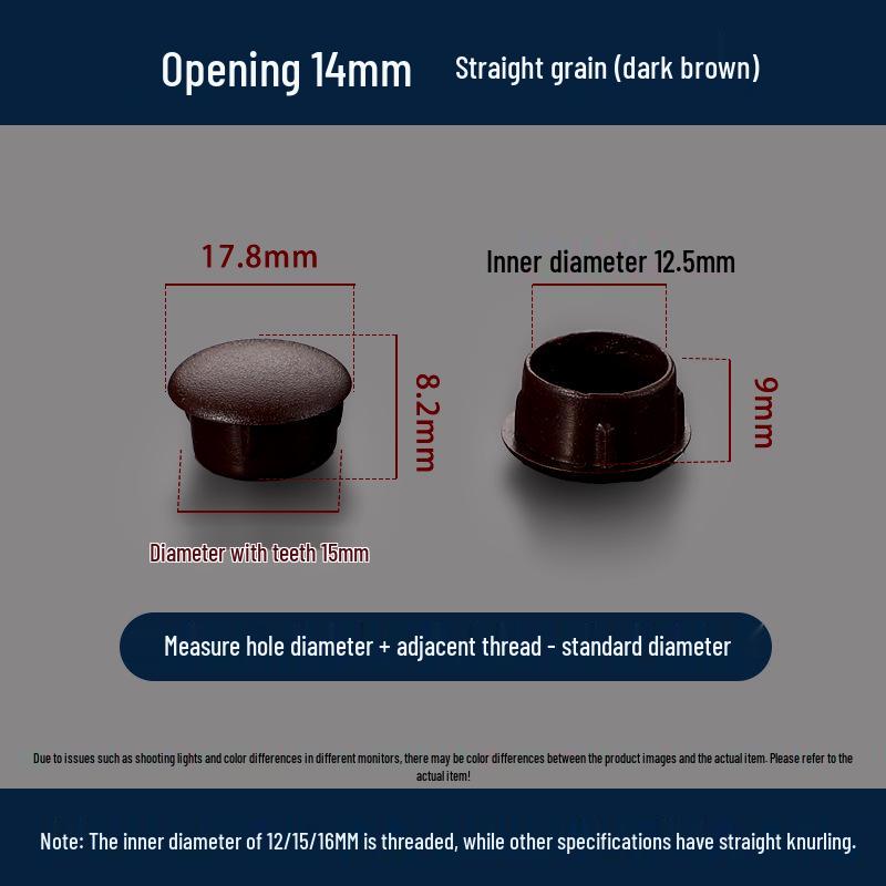 Universeller Runder Dekoplastikstopfen für Möbelscharniere und Schraubenlöcher