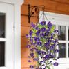 Outdoor Artificial Flowers Artificial Plants Outdoor 4Piece Petunias Silk Bouquet Weatherproof Fade-Proof For Balcony Garden