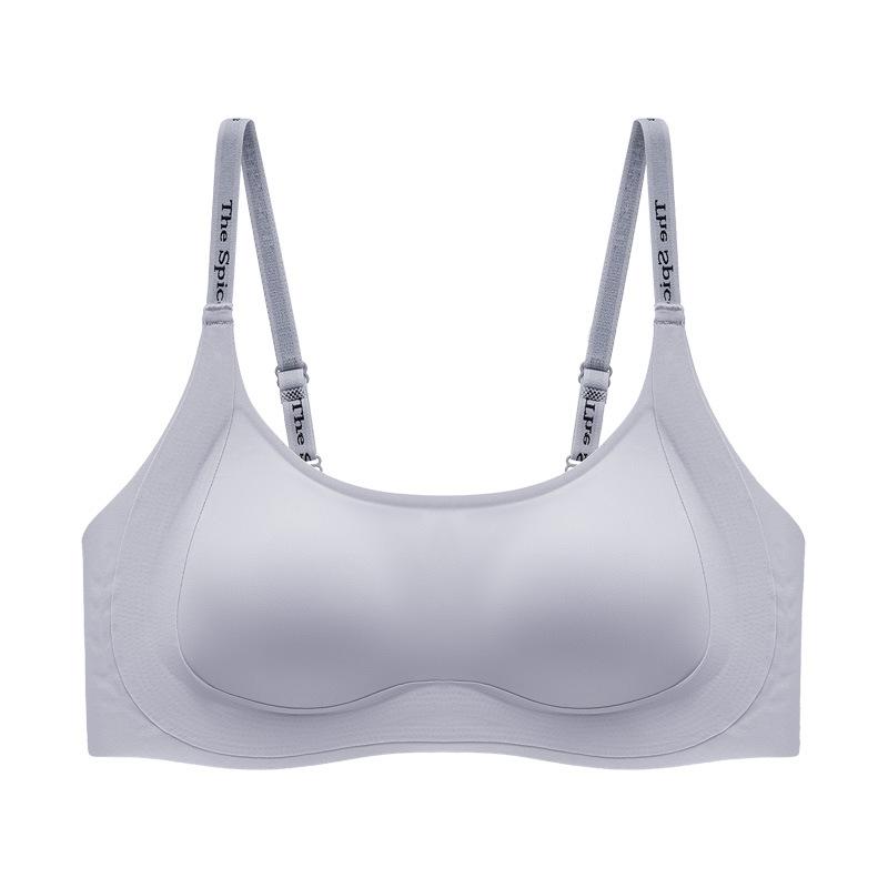 Liquid foundation underwear, large breasts show small soft support, gather non-marking bra, close sub-breasts, anti-sagging women's bra