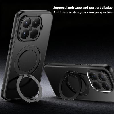 Per Custodia Xiaomi Mi 17T Pro Rigida Con Supporto ad Anello Magnetico MagSafe Cover Posteriore Protettiva per Guscio Xiaomi Mi 17T 15T Pro