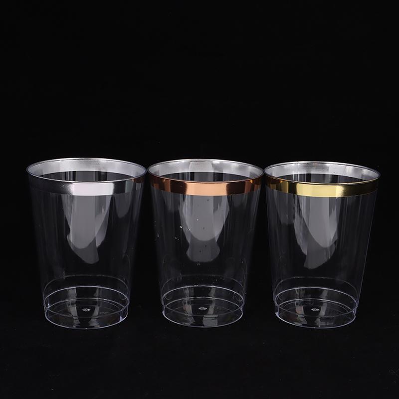 10Pcs 300Ml Phnom Penh Cup Hard Plastic Water Cup 10 Oz Plastic Wine Cups