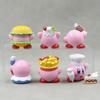 6 Style Delightful Kirby Food Figurines Pvc Cute Anime Character Decor Car