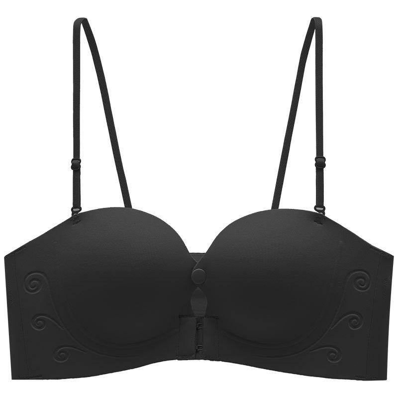 Push Up Straless Bra Women Front Closure Bras Sexy Underwear Soft Wireless Brassiere Non-Slip Bralette Solid Color Ladies Lingerie