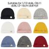 Clothes Accessories Fashion Cloth Animal Ear Caps Cartoon Knitted Hats Doll Knitted Hat 1/12bjd Hat