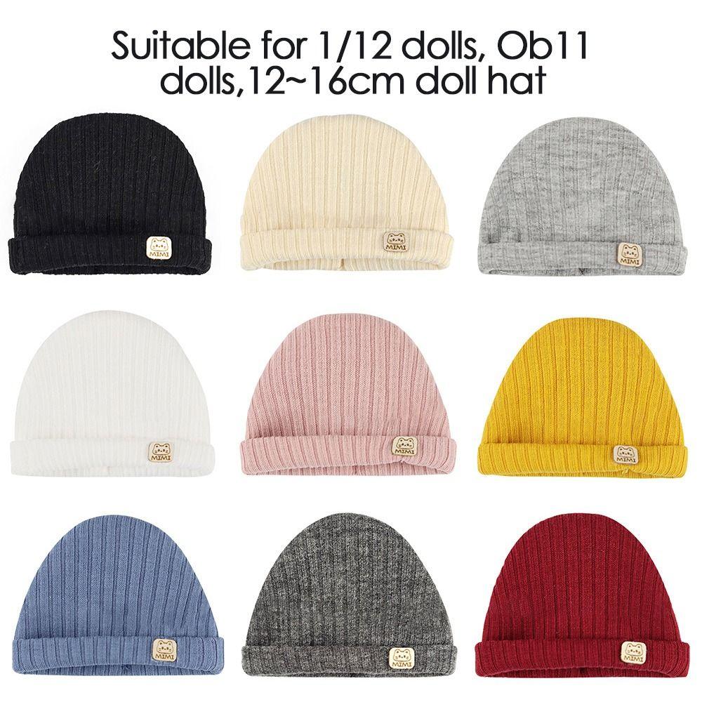 Clothes Accessories Fashion Cloth Animal Ear Caps Cartoon Knitted Hats Doll Knitted Hat 1/12bjd Hat