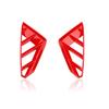 Left+Right Front Fog Light Lamp Cover Trims, Red For Hyundai Elantra N 2022 2023