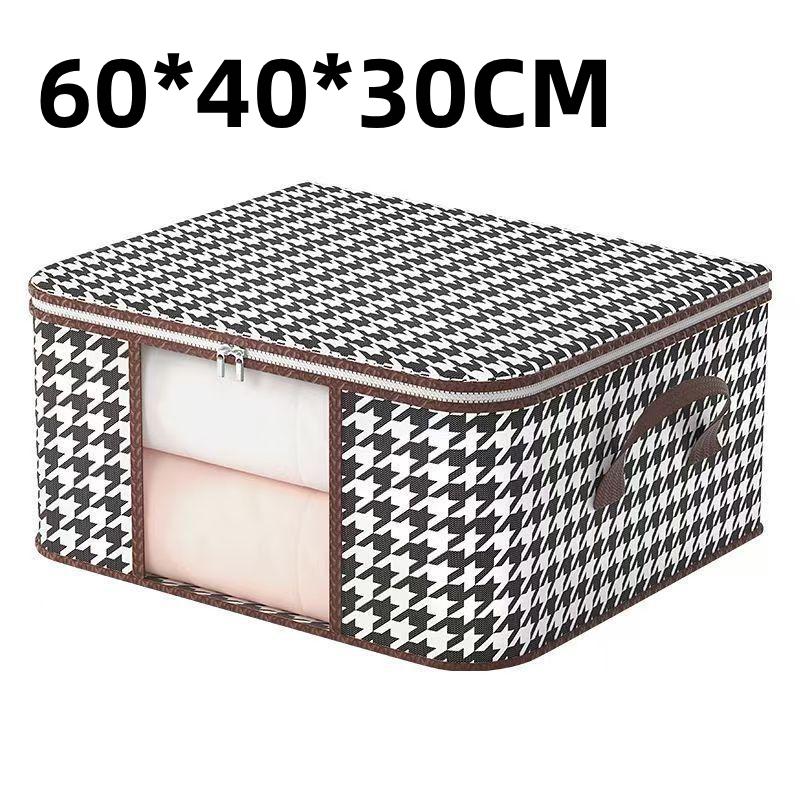 1Pcs Large Capacity Transparent Cotton Quilt Bags Home Use Visual Storage Bag For Moving Portable Folding Wardrobe Organizer Box