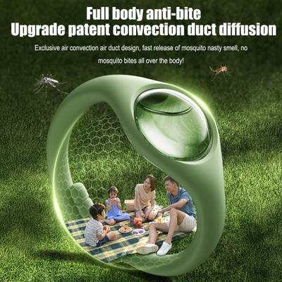 2/5 Stück Silikon Abwehrarmband Pflanzen Ätherisches Öl Wasserdicht Lang Anhaltend Outdoor Wandern Reisen Erwachsene Kinder Abwehrarmband