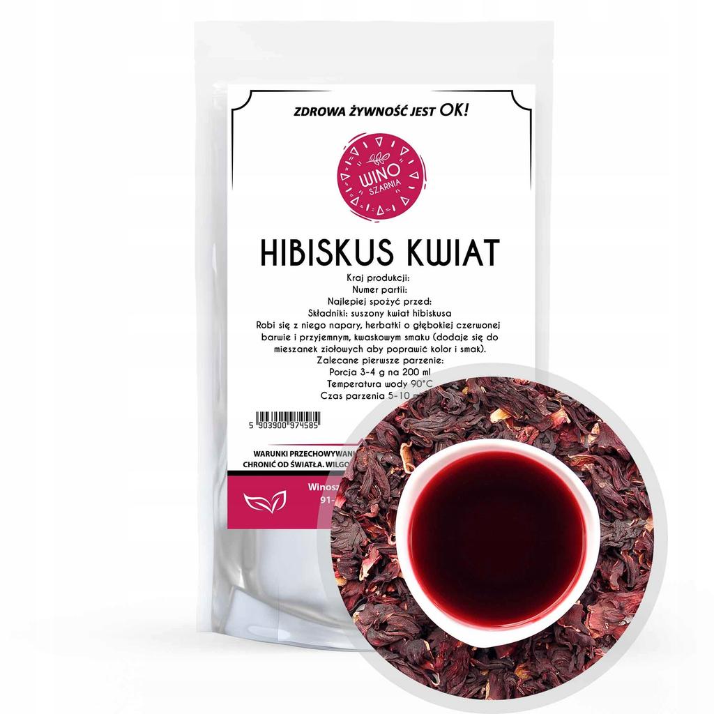 Hibiskus Hibiskusa Kwiat 250g MALWA Herbata