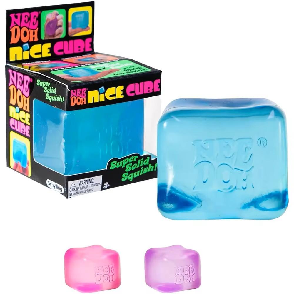 ### Nee Doh Nice Cube Super Solide Squishy Jouet Anti-Stress Doux à Presser Jouet Fidget Pour Soulager l'Anxiété au Bureau Cadeaux Enfants Adultes