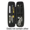 Estojo Preto Rígido para Canetas Estilo Minimalista Estojo para Lápis Estojo de Malha para Fones de Ouvido Organizador de Pincéis de Maquiagem Estojo com Zíper para Lápis Material Escolar