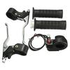 Set Motorcycle ATV 7/8" Handlebar Hand Grips Kill Stop Switch Twist Brake Levers