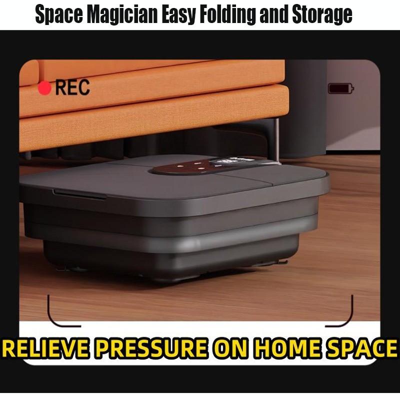 Faltbarer Fußbad-Eimer Automatischer Heiz-Fußbad-Eimer Fußbad-Massagegerät Tragbarer Intelligenter Fußwasch-Eimer