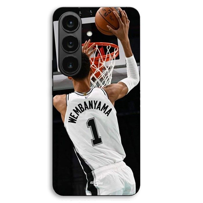 Coque Pour Samsung Galaxy S26 Plus Victor Wembanyama n°1 San Antonio Spurs Dunk Maniacase