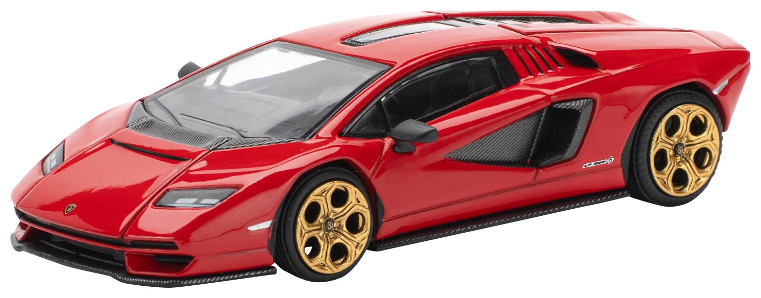 POP RACE Lamborghini Countach Rosso Готовая модель PR640259 1/64 LPI-800 -