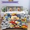 3pcs set Mickey Mouse, Disney, Classic Bedding Set with Duvet Cover+Pillowcases, All-Season Polyester, Zipper Closure77