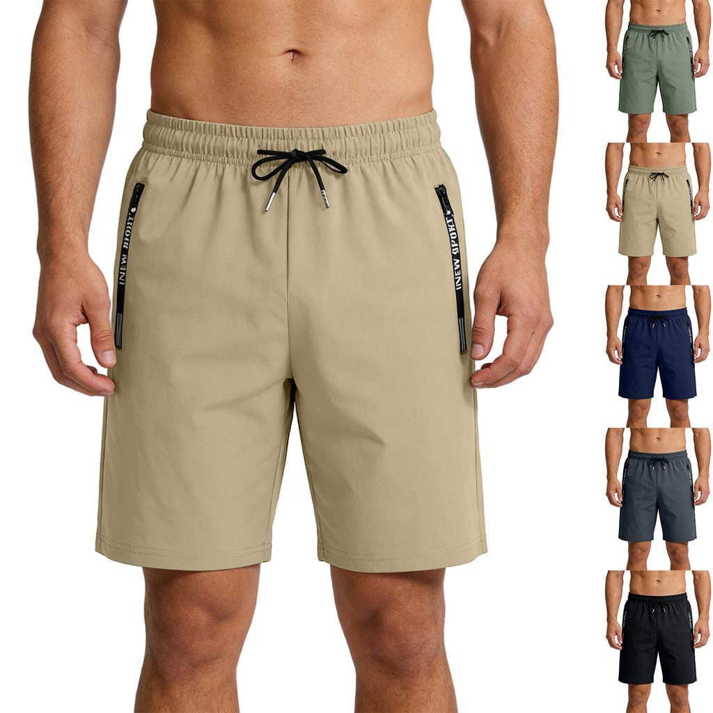 Men's Athletic Gym Shorts Quick Dry Workout Casual Running Shorts With Pockets