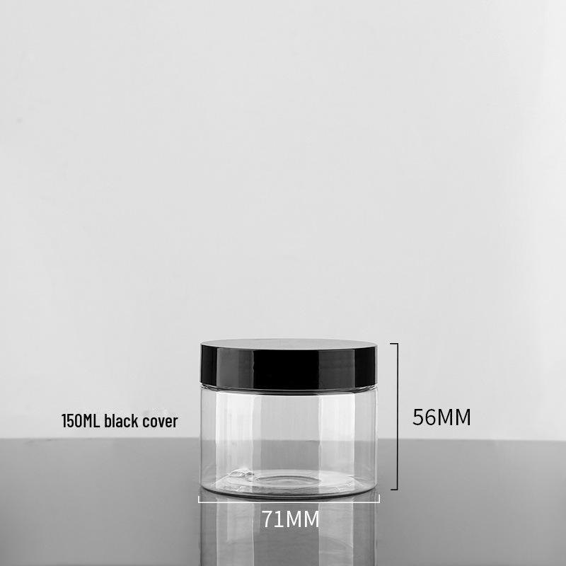 Plastic Pet Cream Bottle: 30g/50g/100g with Black Lid, 68Tooth Design, for Skincare, 700g