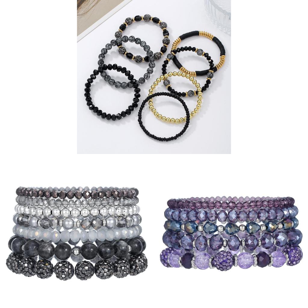 Bohemian Multilayer Beaded Bracelets For Women Handmade Geometric Design Gift Idea