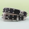 Punk Belt European and American Style Inlaid with Rhinestones Hot Girl Style Rock Fashion Belt Men's and Women's Belt