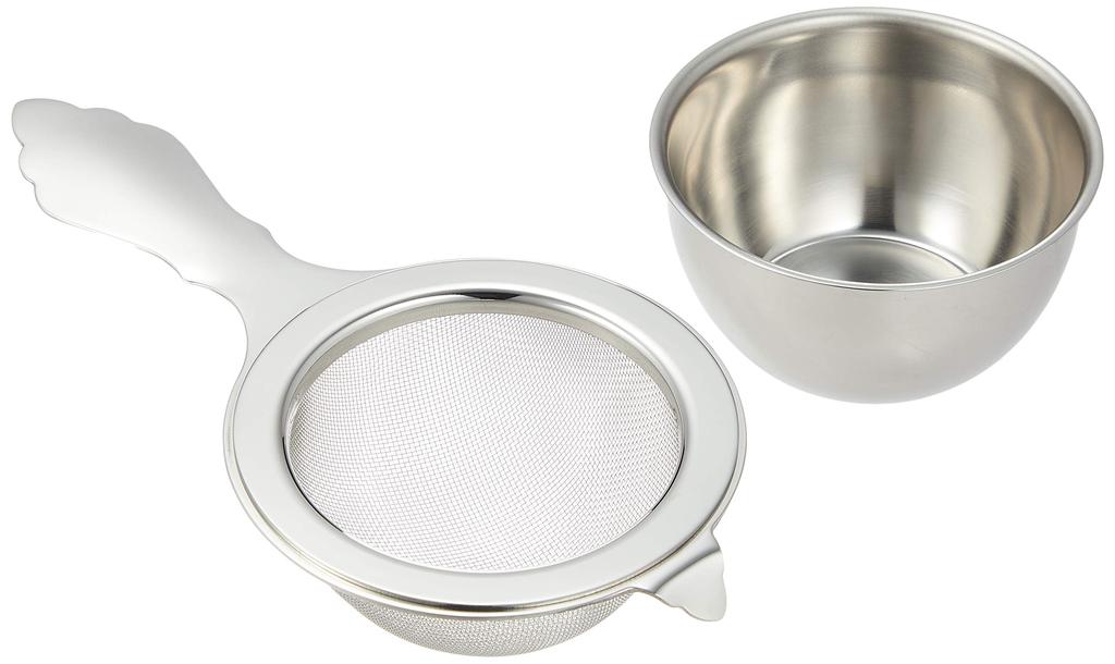 Hase Tomi Seisakusho Mesh-Style Tea Strainer, 18-8 Stainless Steel, Japan, PTI11001