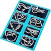 Metal Puzzle Montessori Puzzle Toy 3D Design Brain Teaser Toy Intellectual Toys  Kids Adult