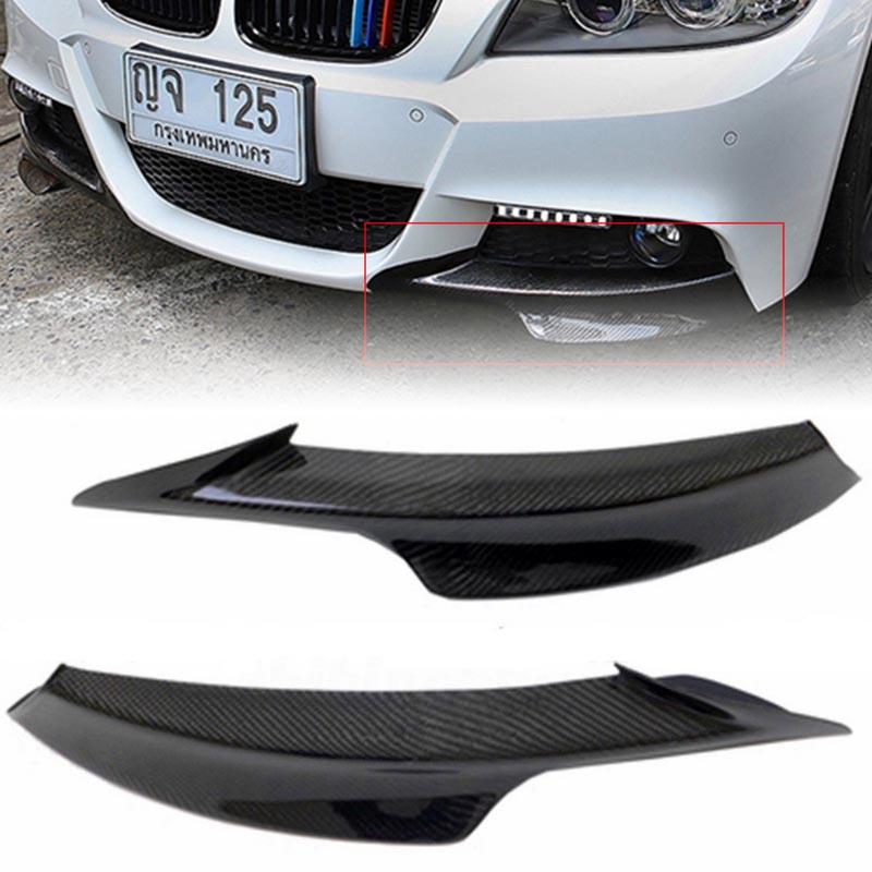 Spoiler splitter bară față din fibră de carbon pentru BMW E90 E91 328i 325i LCI M-Tech