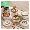 Thermos Insulated Bento Box Set Stainless Steel 2-Tier Large Capacity Rice Bowl Vacuum Insulation Soup Lunch Leak-Proof 1000ml