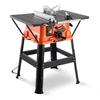 VEVOR Serra de Mesa com Suporte, 254 mm, 1800W Serra de Mesa Portátil Compacta, Capacidade Máxima de Corte Longitudinal de 200 mm, Velocidade de Corte de 4800 RPM, com Lâmina de Serra de 24 Dentes