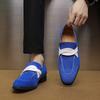 Large Size Business Loafers British Style Leather Shoes Men's One-pedal Matte Leather Casual Shoes Foreign Trade Loafers Men's
