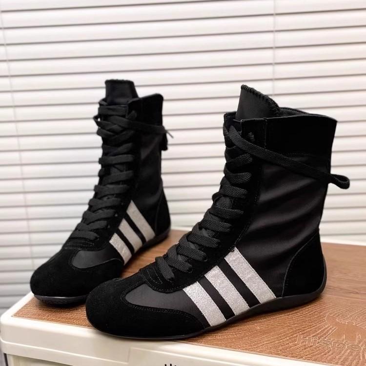 High-top German training shoes for women's summer new breathable inner height increase sports and leisure boxing boots for women's versatile straps Fo