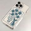 Fresh Little White Flower is suitable for iPhone 15 Pro Max case transparent 17/16 Plus full coverage iPhone 13/14