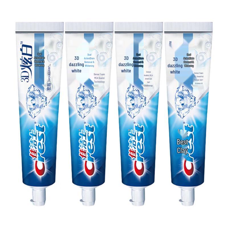 

Crest 3D White Whitening Toothpaste 4-Pack with Vinda Tissues