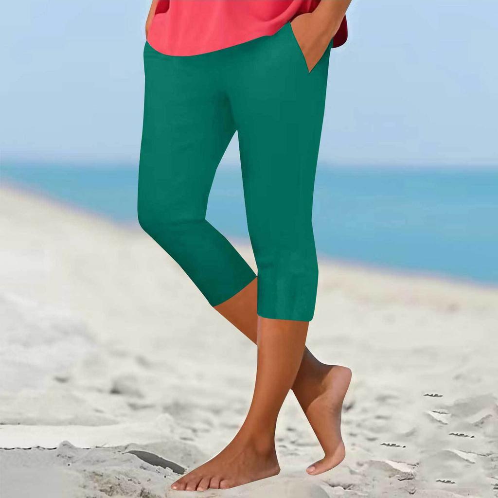 Women's Casual Stretch High Waist Abdominal Yoga Pants Soft Compression Workout Base Pants