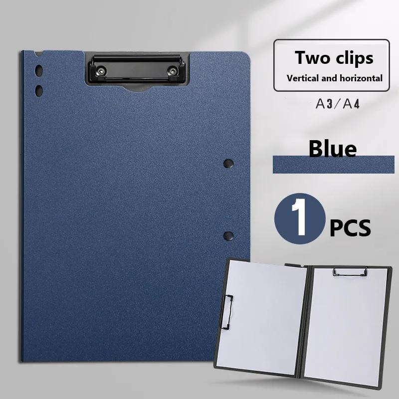 Double Clip Thickened File Folder With Writing Pad Office Multi-Functional PP Material Clipboard Organizers Desk Organizer
