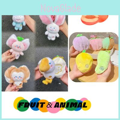 Llaveros de Peluche Adorables y Suaves de Frutas y Animales para Todas las Edades