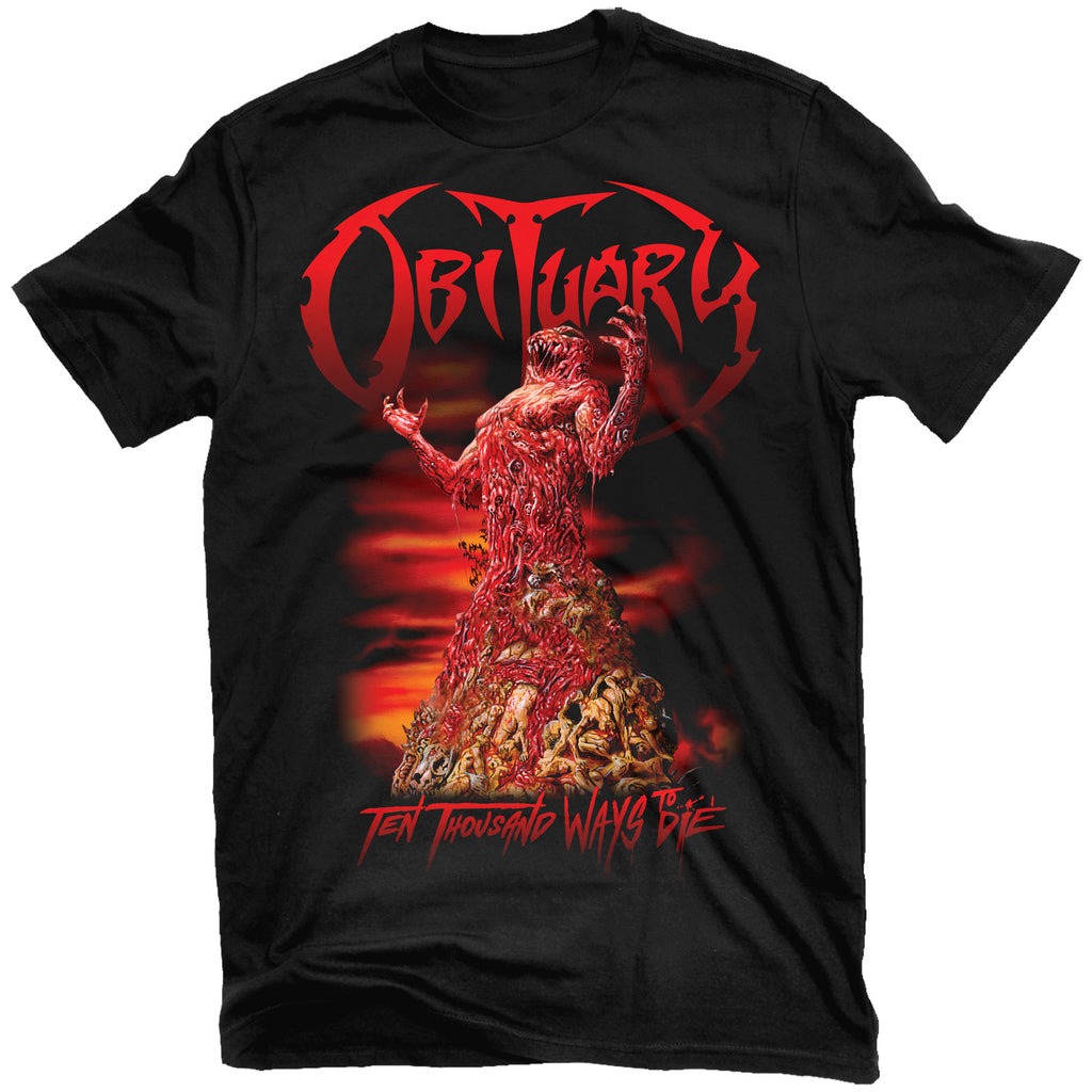 Obituary Band Graphic Cotton T-shirt Unisex Summer Short Sleeve Fashion Brand Tee Luxury Casual Vintage Retro Top