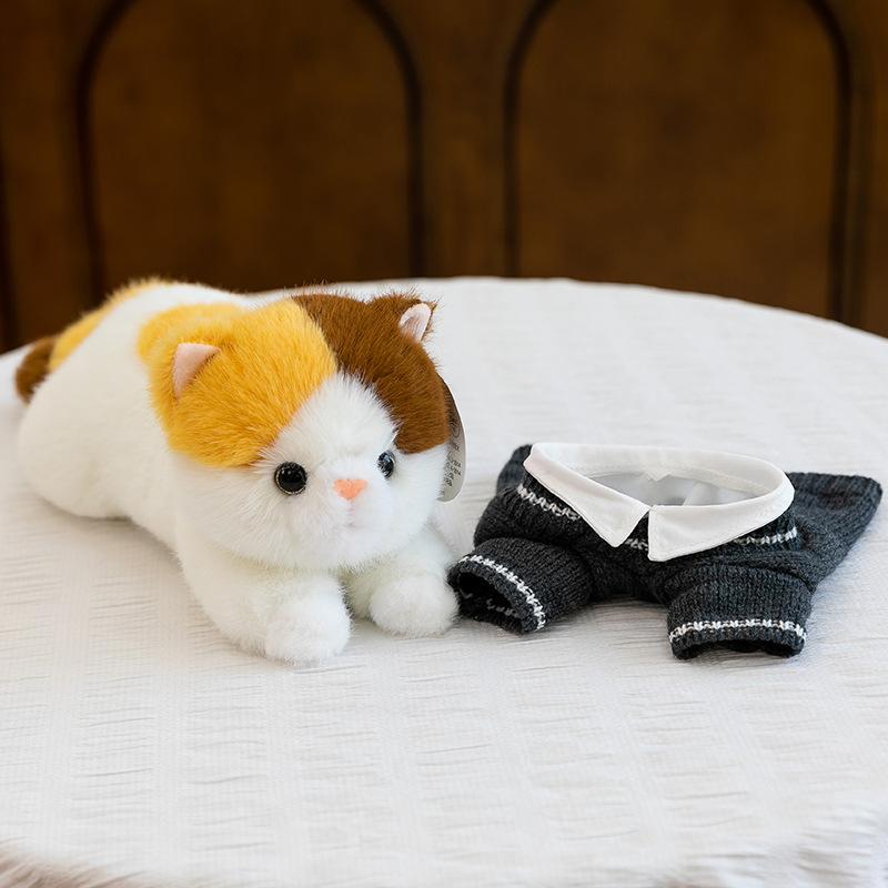 Nieuwe feestjurk kat pluche speelgoed kitten pop slapen knuffel meisje verjaardagscadeau