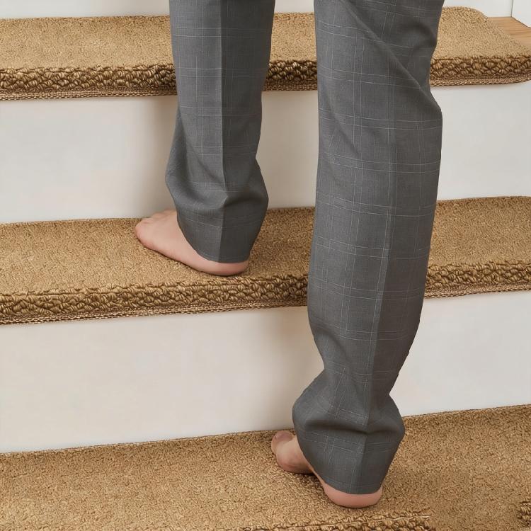 Pack of 4 Pineapple Texture Stair Mats for Slip Resistance and Low Maintenance in Modern Homes