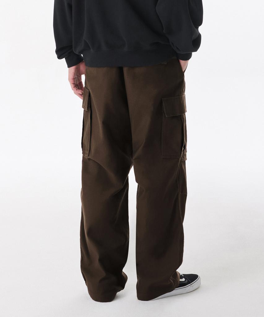 MUSINSA STANDARD Back Satin Parachute Cargo Pants [Brown]