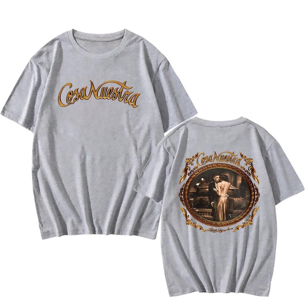Rauw Alejandro Coca Nuestra T-shirts Fashion Casual T Shirts Cotton Short Sleeve Tees Vintage Harajuku Printing Tee-shirt