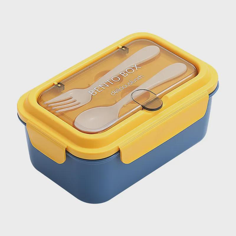 Nordic Style Stainless Steel Student Lunch Box with Compartments and Tableware